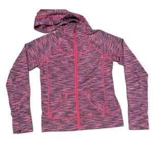 90 Degree by Reflex Girls Pink Multicolored Hooded Jacket - Medium 10